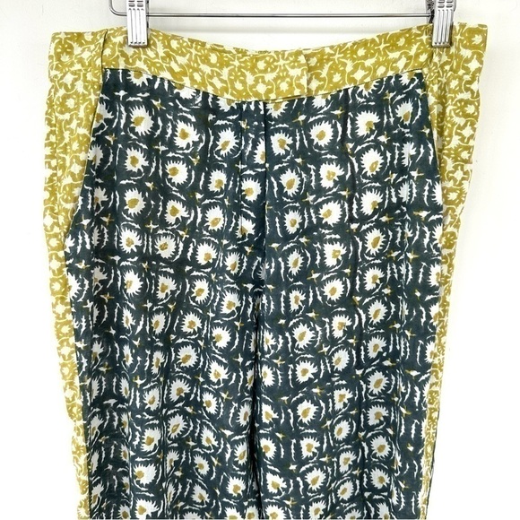 Roberta Roller Rabbit Green and Yellow Straight Leg Pants - Picture 5 of 16